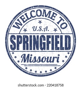 Welcome to Springfield grunge rubber stamp on white background, vector illustration