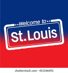 Welcome to St. Louis City illustration design