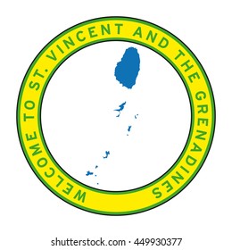 Welcome to St Vincent and the Grenadines vector logo