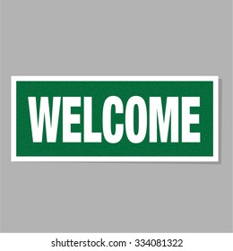 Welcome Sticker / Sign