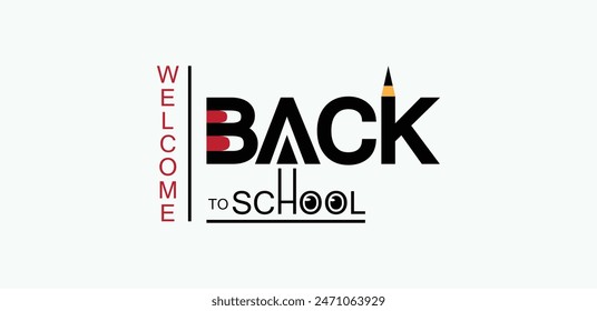 Welcome Students with Red And Black Text Stunning School Design