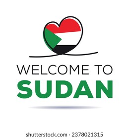 Willkommen im Sudan, Vektorgrafik.