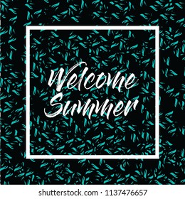 Welcome Summer Background Illustration Vector Eps.10