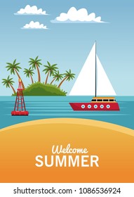 Welcome summer card