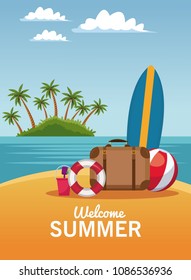 Welcome summer card