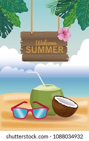 Welcome summer card