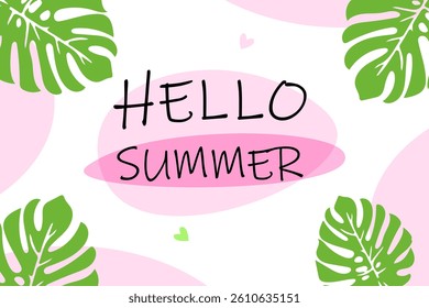 Welcome summer with cheerful tropical vibes