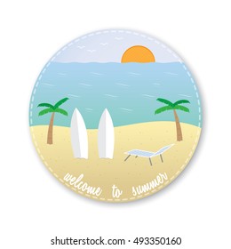 welcome to summer icon