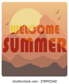 welcome summer in the mountains design