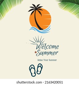 Willkommen Sommer, entspannen Sie Ihre Sommerzeit.