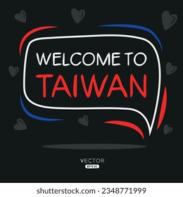 Welcome to Taiwan, Vector Illustration.