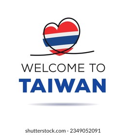 Welcome to Taiwan, Vector Illustration.