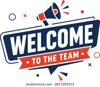 welcome to the team banner vector