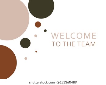 Welcome to the team card, abstract
