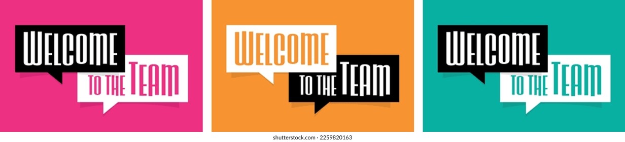 Bienvenidos al equipo sobre la burbuja de la voz