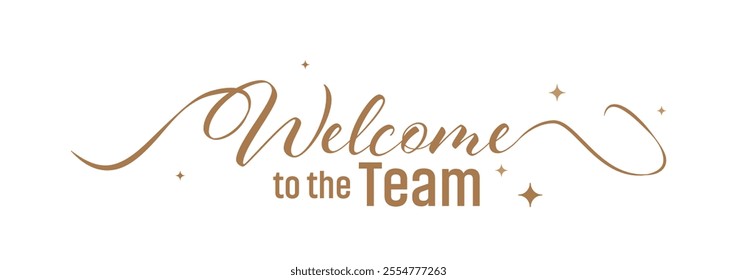 welcome to the team text information sign