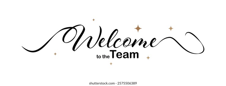 welcome to the team text information sign