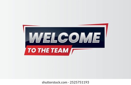Bem-vindo ao design de modelo de banner de tipografia de equipe
