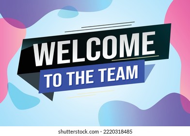 bienvenida a la ilustración vectorial concepto de palabra de equipo con líneas 3d estilo para página de inicio de medios sociales, plantilla, web, aplicación móvil, afiche, banner, volante, fondo, tarjeta de regalo, etiqueta, papel tapiz