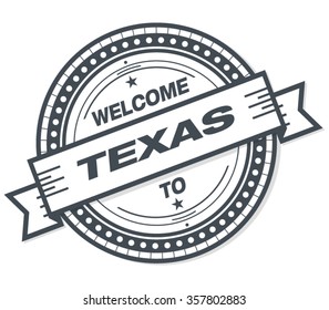 Welcome To Texas Stamp Badge