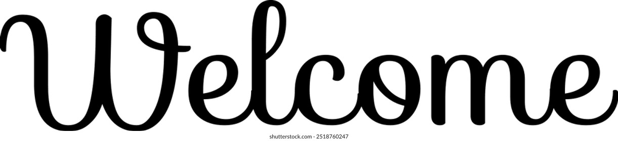 Texto de boas-vindas para banner, folheto e outros. É fácil editar de acordo com a mudança de cor e muito mais a sua necessidade. 