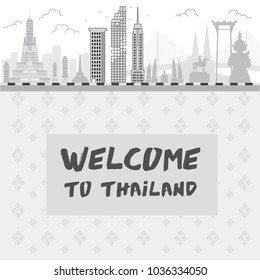 Welcome to Thailand. poster design