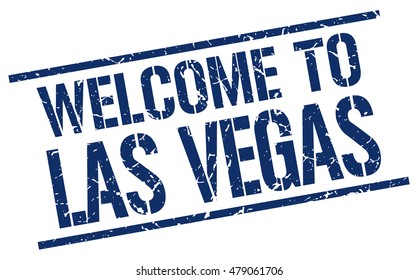 welcome to. Las Vegas. stamp