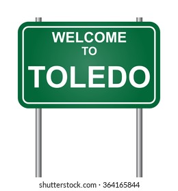 Welcome to Toledo vector