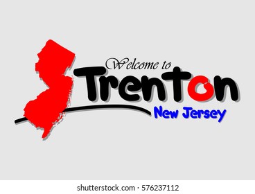 Welcome to Trenton New Jersey, Vector illustration Design