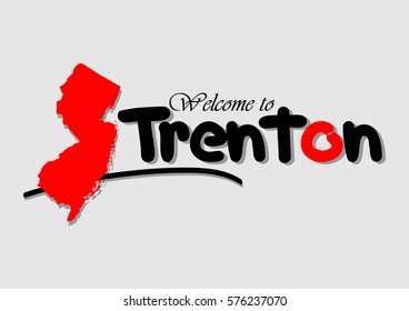 Welcome to Trenton, Vector illustration Design