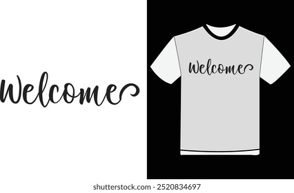 welcome T-Shirt, vintage Christmas sign , Glitter Greeting Design , Merry Christmas , Christmas t shirt