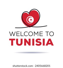 Welcome to Tunisia, Vector Illustration.