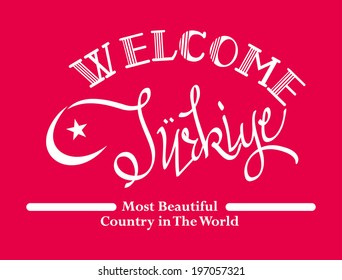 welcome turkey vector art