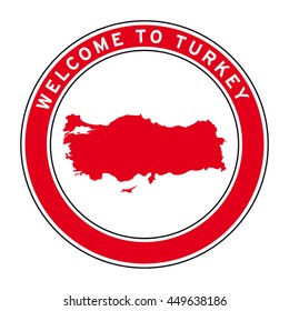 Welcome to Turkey vector logo