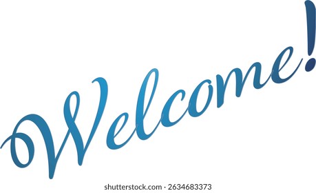 Willkommen! - Willkommen! Typografie-Banner