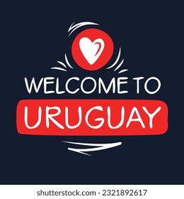 Willkommen in Uruguay, Vektorgrafik.