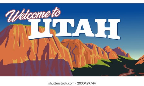 Welcome to Utah with beautiful mountain views