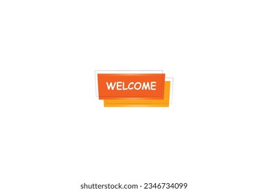 welcome vector banner design  illustration