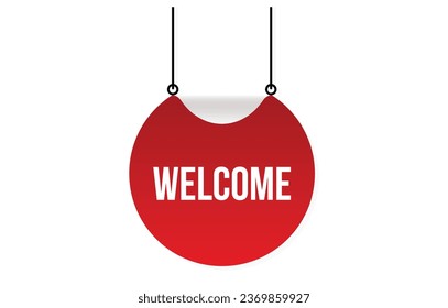 welcome Vector banner ribbon design