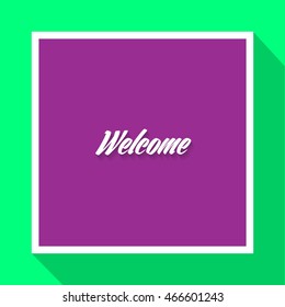 'welcome' vector illustration