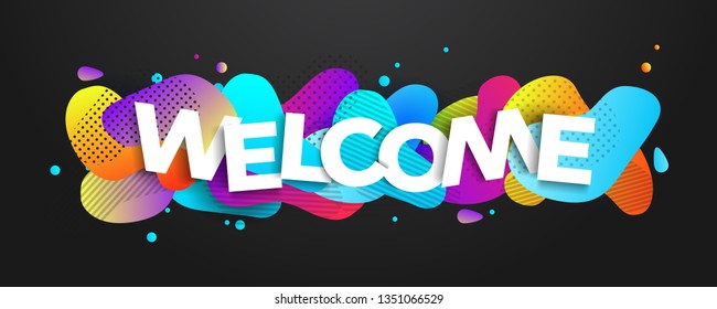 Welcome, Vector Illustration, Template for the design , flyer or presentation.