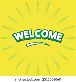 welcome vector lettering vector, welcome word text concept, Welcome