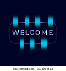 welcome vector lettering vector, welcome word text concept, Welcome