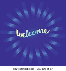 welcome vector lettering vector, welcome word text concept, Welcome