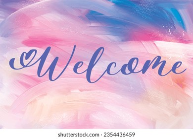 Welcome vector, welcome poster, welcome banner, designer