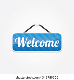 Welcome Vector Sign