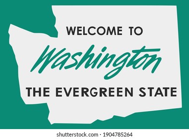 Welcome to Washington sign with best quality