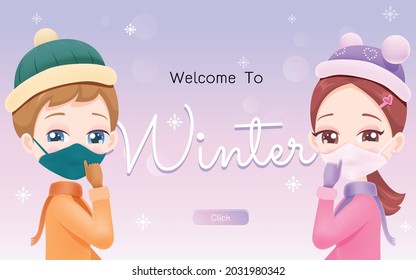 Welcome winter with a cute couple