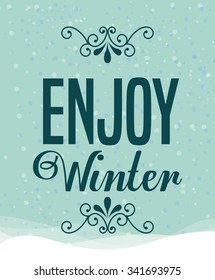 welcome winter design, vector illustration eps10 graphic 