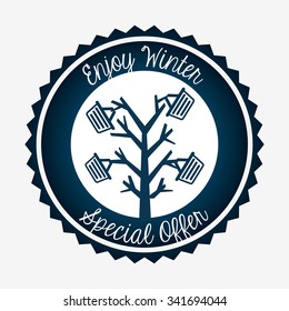 welcome winter design, vector illustration eps10 graphic 